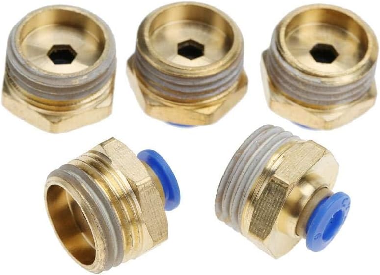 Duravel 3/8 PT Thread 12mm Pneumatic Straight Quick Fitting Connector - Pack of 30 - Image 2